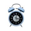 Blue Retro Twin Bell Alarm Clock